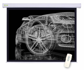 Экран Cactus 150x150см Motoscreen CS-PSM-150x150 1:1 настенно-потолочный рулонный (моторизованный привод) - купить недорого с доставкой в интернет-магазине