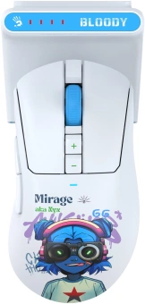 Мышь A4Tech Bloody R73 Ultra Duo белый/рисунок оптическая 20000dpi беспров. USB/USB-C 7but (R73 ULTRA DUO NYX MIRAGE) - купить недорого с доставкой в интернет-магазине