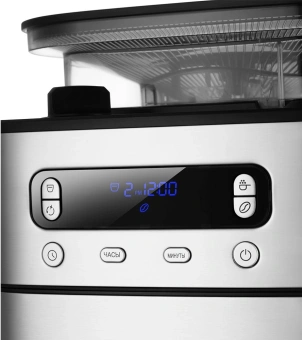 Кофеварка капельная Kitfort КТ-7366 1000Вт нержавеющая сталь/черный - купить недорого с доставкой в интернет-магазине