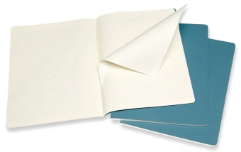 Блокнот Moleskine CAHIER JOURNAL CH023B44 XLarge 190х250мм обложка картон 120стр. нелинованный голубой (3шт) - купить недорого с доставкой в интернет-магазине