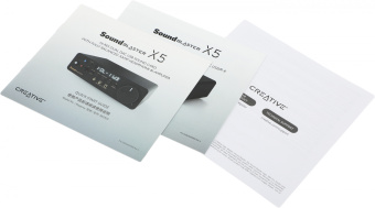 Звуковая карта Creative USB Sound Blaster X5 (Cirrus Logic CS43198) 5.1 Ret - купить недорого с доставкой в интернет-магазине