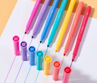 Фломастеры Deli EC173 Colorwow круг. Вентилируемый стираемые 8цв. - купить недорого с доставкой в интернет-магазине