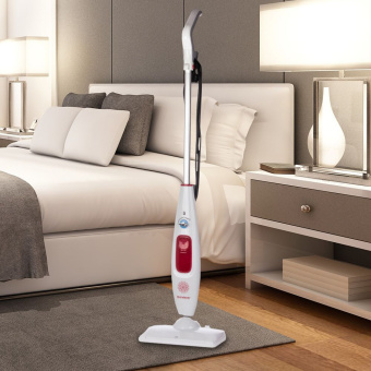 Швабра паровая Endever Odyssey Q-606 1700Вт белый/красный - купить недорого с доставкой в интернет-магазине