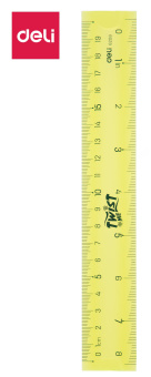 Линейка Deli E6208 пластик дл.20см ассорти гибкая/двухсторонняя шкала - купить недорого с доставкой в интернет-магазине
