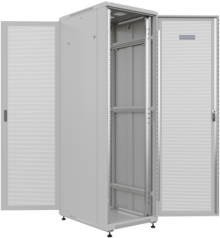 Шкаф серверный NTSS Премиум (NTSS-R42U6080PD/PD) напольный 42U 600x800мм пер.дв.перфор. задн.дв.перфор. 900кг серый 710мм 63кг 1987мм IP20 сталь - купить недорого с доставкой в интернет-магазине