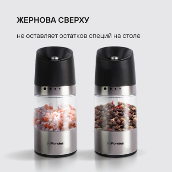 Мельница мех. Rondell Piquant RD-1106 для перца/соли стальной/черный - купить недорого с доставкой в интернет-магазине
