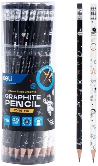 Карандаш ч/г Deli EC048-HB 2.2мм HB кругл. липа рисунок ластик - купить недорого с доставкой в интернет-магазине