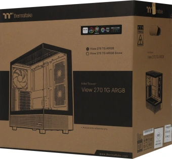 Корпус Thermaltake View 270 TG ARGB черный без БП ATX 9x120mm 2x140mm 1x200mm 2xUSB3.0 audio bott PSU - купить недорого с доставкой в интернет-магазине
