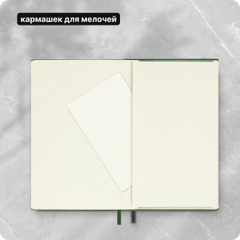 Блокнот Moleskine CLASSIC QP012K15 Pocket 90x140мм 192стр. нелинованный твердая обложка зеленый - купить недорого с доставкой в интернет-магазине
