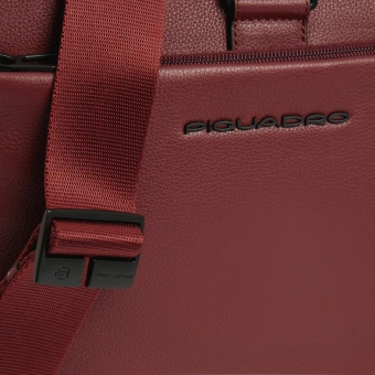 Деловая сумка мужская Piquadro Russel CA4021W137/CU с отделением для ноутбука 15.6" красное дерево натур.кожа - купить недорого с доставкой в интернет-магазине