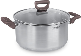 Кастрюля Rondell Fest RDS-1323 4.8л. d=24см (с крышкой) стальной - купить недорого с доставкой в интернет-магазине