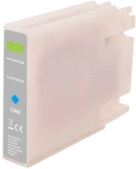 Картридж струйный Cactus CS-EPT04B240 T04B2 голуб.пигм. (54мл) для Epson WorkForce Pro WF-C8190, WF-C8690 с чипом - купить недорого с доставкой в интернет-магазине