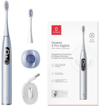 Зубная щетка электрическая Oclean X Pro Digital Y2076 серебристый - купить недорого с доставкой в интернет-магазине
