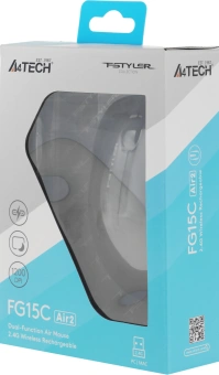 Мышь A4Tech Fstyler FG15C Air2 черный оптическая 1200dpi беспров. USB для ноутбука 3but (FG15C AIR2 BLACK) - купить недорого с доставкой в интернет-магазине