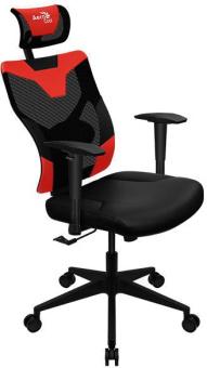 Кресло игровое Aerocool Guardian черный/красный сиденье черный экокожа/сетка с подголов. крестов. нейлон - купить недорого с доставкой в интернет-магазине