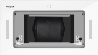 Вытяжка встраиваемая Weissgauff Aura 1350 белый управление: сенсорное (1 мотор) - купить недорого с доставкой в интернет-магазине