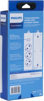 Сетевой фильтр Philips CHP2135BB/51 3м (3 розетки) черный (коробка) - купить недорого с доставкой в интернет-магазине