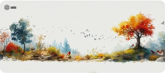 Коврик для мыши Cactus Forest watercolor 900x400x3мм (CS-MP-PRO16XXL) - купить недорого с доставкой в интернет-магазине