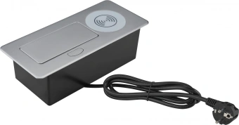 Розетка Cactus CS-SOCKET-USBA-WLESS для столешницы 26.5x11.8x6.5см серебристый - цена, купить или заказать с доставкой в интернет-магазине Розетка Cactus CS-SOCKET-USBA-WLESS для столешницы 26.5x11.8x6.5см серебристый - купить недорого с доставкой в интернет-магазине