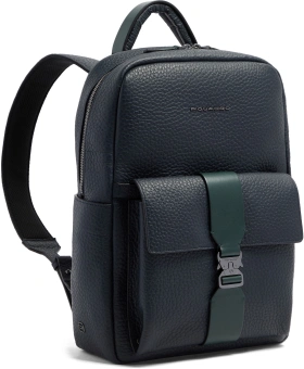 Рюкзак Piquadro Materia CA7262W151/BLUVE синий/зеленый натур.кожа - купить недорого с доставкой в интернет-магазине