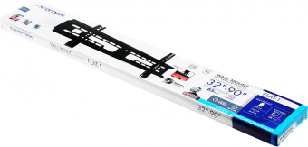 Кронштейн для телевизора Kromax FLAT-1 черный 32"-90" макс.65кг настенный фиксированный - купить недорого с доставкой в интернет-магазине
