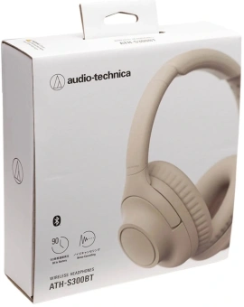 Гарнитура мониторные Audio-Technica ATH-S300BT бежевый беспроводные bluetooth оголовье (ATH-S300BT BG) - купить недорого с доставкой в интернет-магазине