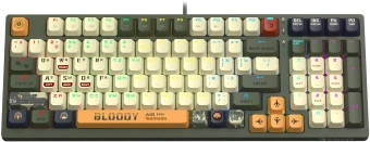 Клавиатура A4Tech Bloody S98 Aviator механическая зеленый USB for gamer LED (S98 AVIATOR) - купить недорого с доставкой в интернет-магазине