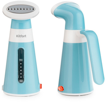 Отпариватель ручной Kitfort КТ-928-3 600Вт бирюзовый/белый - купить недорого с доставкой в интернет-магазине