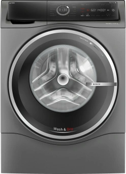 Стиральная машина Bosch Serie 8 WNC254ARSN пан.англ. загр.фронтальная макс.:10.5кг (с сушкой) серый - купить недорого с доставкой в интернет-магазине