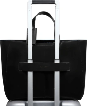 Деловая сумка женская Piquadro Blue Square BD6680B2/N с отделением для ноутбука 15.6" черная натур.кожа - купить недорого с доставкой в интернет-магазине