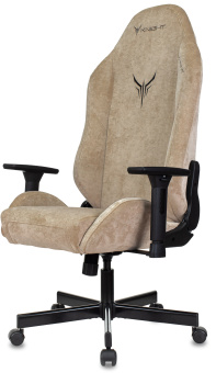 Кресло игровое Knight N1 Fabric бежевый Light-21 с подголов. крестов. металл - купить недорого с доставкой в интернет-магазине
