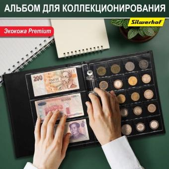 Папка на 4-х D-кольцах Silwerhof Кляссер верт. ПВХ 0.6мм синий вмест.30лист. - купить недорого с доставкой в интернет-магазине