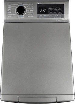 Стиральная машина Бирюса WM-MT813/05 M класс: A+++ загр.вертикальная макс.:8кг серебристый инвертор - купить недорого с доставкой в интернет-магазине