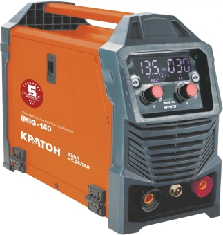Сварочный полуавтомат Кратон IMIG-140 инвертор FLUX, MMA,TIG-Lift 4.1кВт - купить недорого с доставкой в интернет-магазине