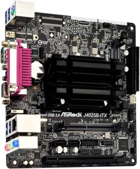 Материнская плата Asrock J4025B-ITX 2xDDR4 mini-ITX AC`97 8ch(7.1) GbLAN+VGA+HDMI - купить недорого с доставкой в интернет-магазине