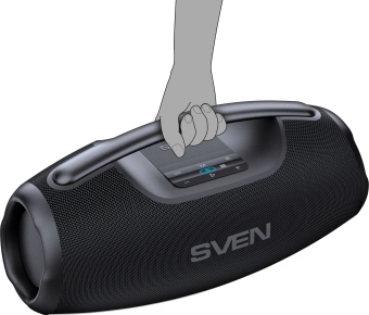 Колонка порт. Sven АС PS-990 черный 180W 2.0 BT/3.5Jack 5200mAh (без.бат) (SV-022891) - купить недорого с доставкой в интернет-магазине