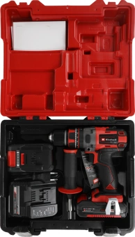 Дрель-шуруповерт Einhell PXC TE-CD 18 Li-i BL аккум. патрон:быстрозажимной (кейс в комплекте) (4513861) - купить недорого с доставкой в интернет-магазине