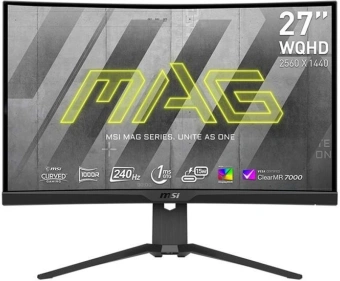 Монитор MSI 27" Mag 275CQRXF черный VA LED 16:9 HDMI полуматовая HAS 2500:1 400cd 178гр/178гр 2560x1440 240Hz FreeSync Premium DP WQ USB 5.8кг - цена, купить или заказать с доставкой в интернет-магазине Монитор MSI 27" Mag 275CQRXF черный VA LED 16:9 HDMI полуматовая HAS 2500:1 400cd 178гр/178гр 2560x1440 240Hz FreeSync Premium DP WQ USB 5.8кг - купить недорого с доставкой в интернет-магазине