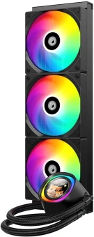 Система водяного охлаждения ID-Cooling FX360 LCD ARGB Soc-AM5/AM4/1200/1700/1851 черный 4-pin 27.2dB Al+Cu LCD 350W Ret - купить недорого с доставкой в интернет-магазине