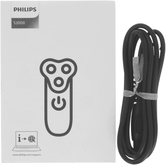 Бритва роторная Philips Series 3000 S3244/12 реж.эл.:3 питан.:аккум. серый - купить недорого с доставкой в интернет-магазине