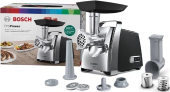 Мясорубка Bosch MFW67440 2000Вт черный/серебристый - купить недорого с доставкой в интернет-магазине