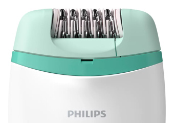 Эпилятор Philips BRE245/00 скор.:2 насад.:2 от электр.сети белый/мятный - купить недорого с доставкой в интернет-магазине