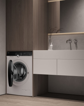 Стиральная машина Weissgauff WM 4027 Inverter Steam класс: A загр.фронтальная макс.:7кг белый инвертор - купить недорого с доставкой в интернет-магазине