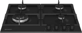 Газовая варочная поверхность Indesit THPM 642 WS/BL/I черный - купить недорого с доставкой в интернет-магазине