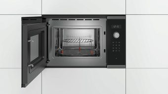 Микроволновая печь Bosch BEL554MS0 25л. 900Вт черный/нержавеющая сталь (встраиваемая) - купить недорого с доставкой в интернет-магазине