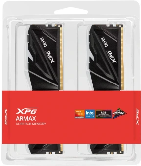 Память DDR5 2x16GB 5600MHz A-Data AX5U5600C4616G-DTAMRBK XPG Armax RGB RTL Gaming PC5-44800 CL46 DIMM UDIMM ECC 288-pin 1.1В kit single rank с радиатором Ret - купить недорого с доставкой в интернет-магазине