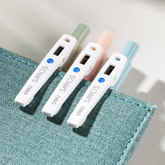 Набор ручек гелев. автоматическая Deli (EG58-BL-P) ассорти d=0.5мм син. черн. кор.карт. (12шт) резин. манжета - купить недорого с доставкой в интернет-магазине