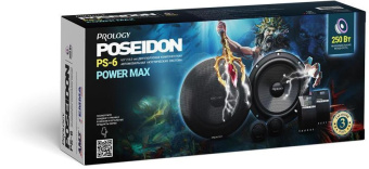 Колонки автомобильные Prology PS-6 250Вт 89дБ 4Ом 16.5см (6 1/2дюйм) (ком.:2кол.) компонентные двухполосные - купить недорого с доставкой в интернет-магазине