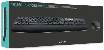 Клавиатура + мышь Logitech MK850 клав:черный мышь:черный USB беспроводная BT slim Multimedia (920-008232) - купить недорого с доставкой в интернет-магазине