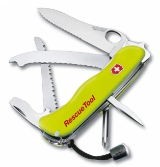 Нож перочинный Victorinox RescueTool One Hand (0.8623.MWN) 111мм 13функц. желтый карт.коробка - купить недорого с доставкой в интернет-магазине